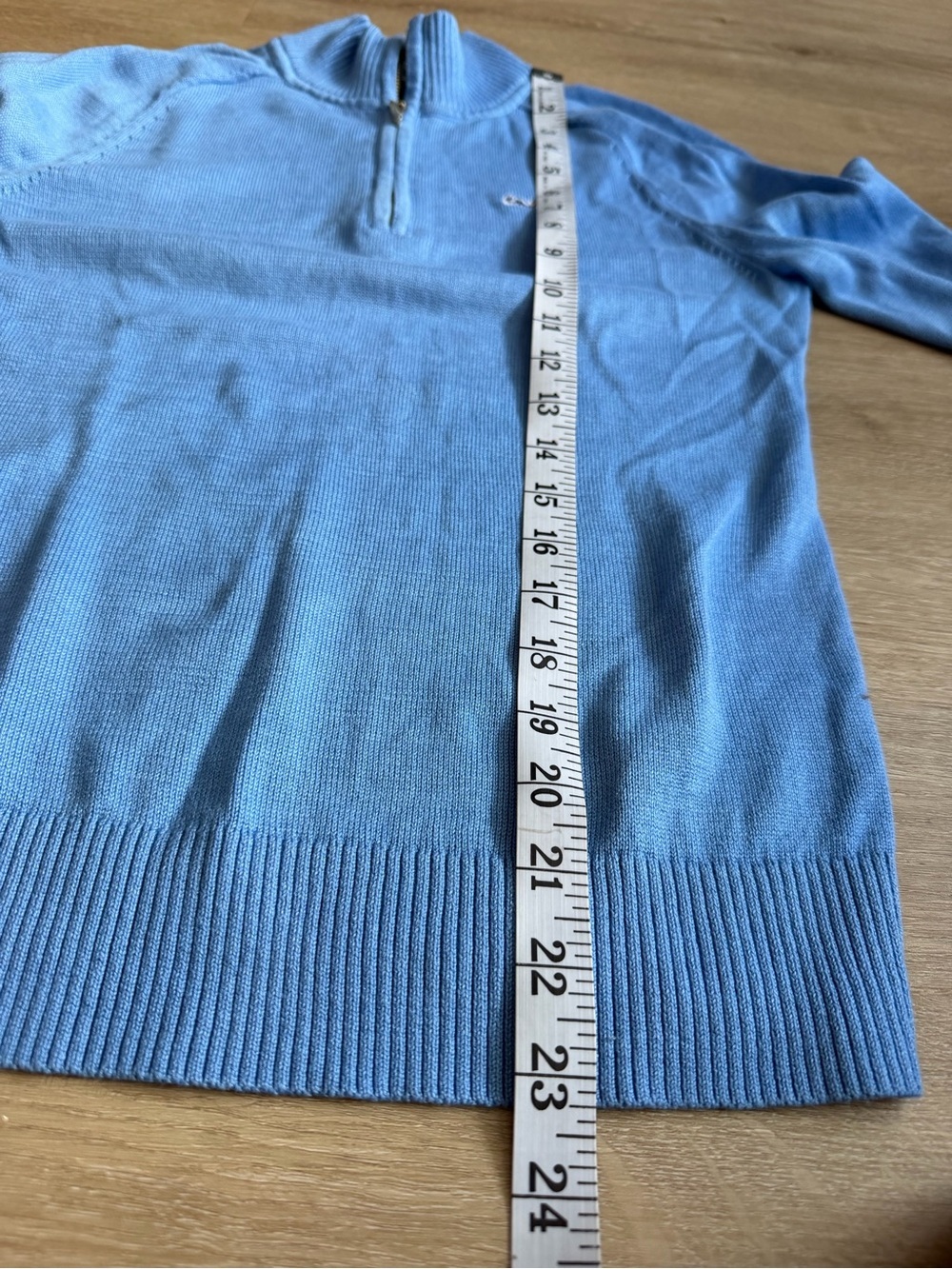 Vineyard Vines Quarter Zip Cotton Pullover  Blue Coastal SZ XXS - Picture 4 of 7